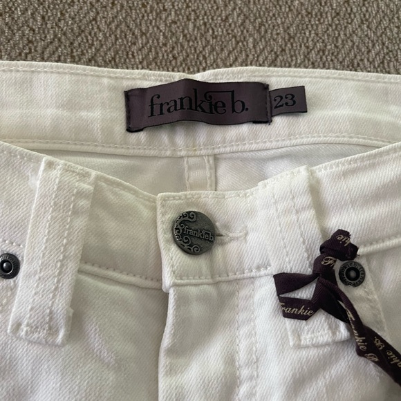 Frankie B white distressed skinny jeans - Picture 6 of 14